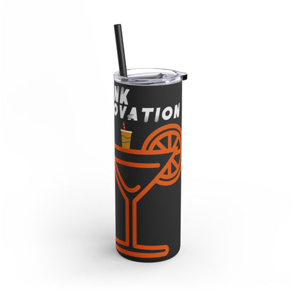 Sustainable insulated tumbler filled with steaming coffee or an ice-cold drink, maintaining the ideal temperature for hours