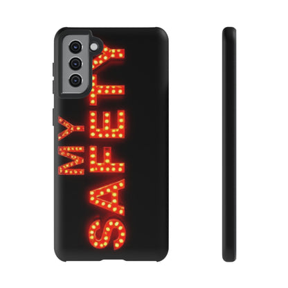 Vibrant Phone Case: 'MY SAFETY' Design for Protection and Style