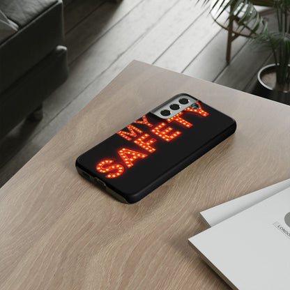 Vibrant Phone Case: 'MY SAFETY' Design for Protection and Style