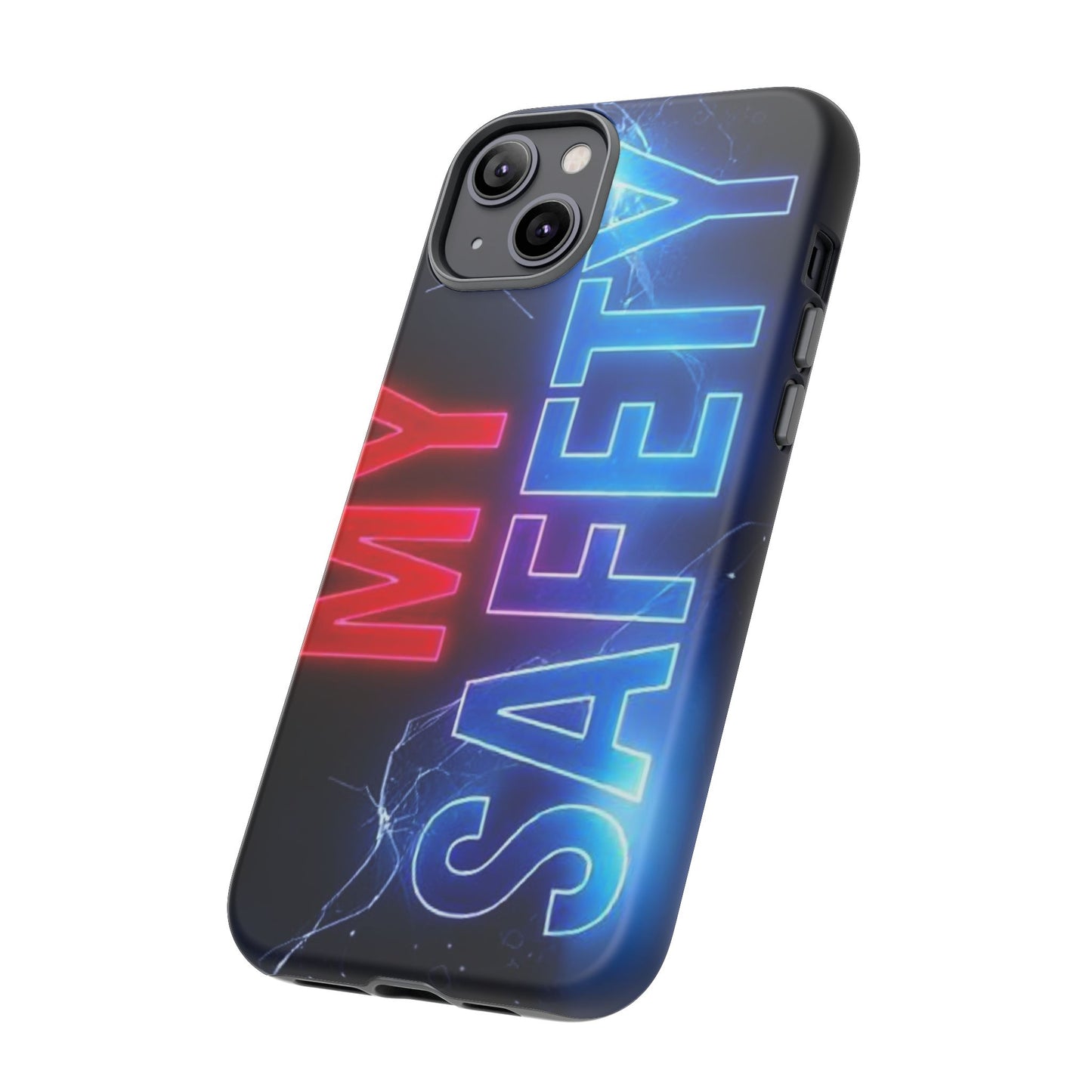 Vibrant Phone Case: 'MY SAFETY' Design for Protection and Style