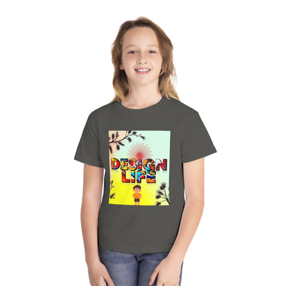 Youth Midweight Tee | Colorful Graphic Design