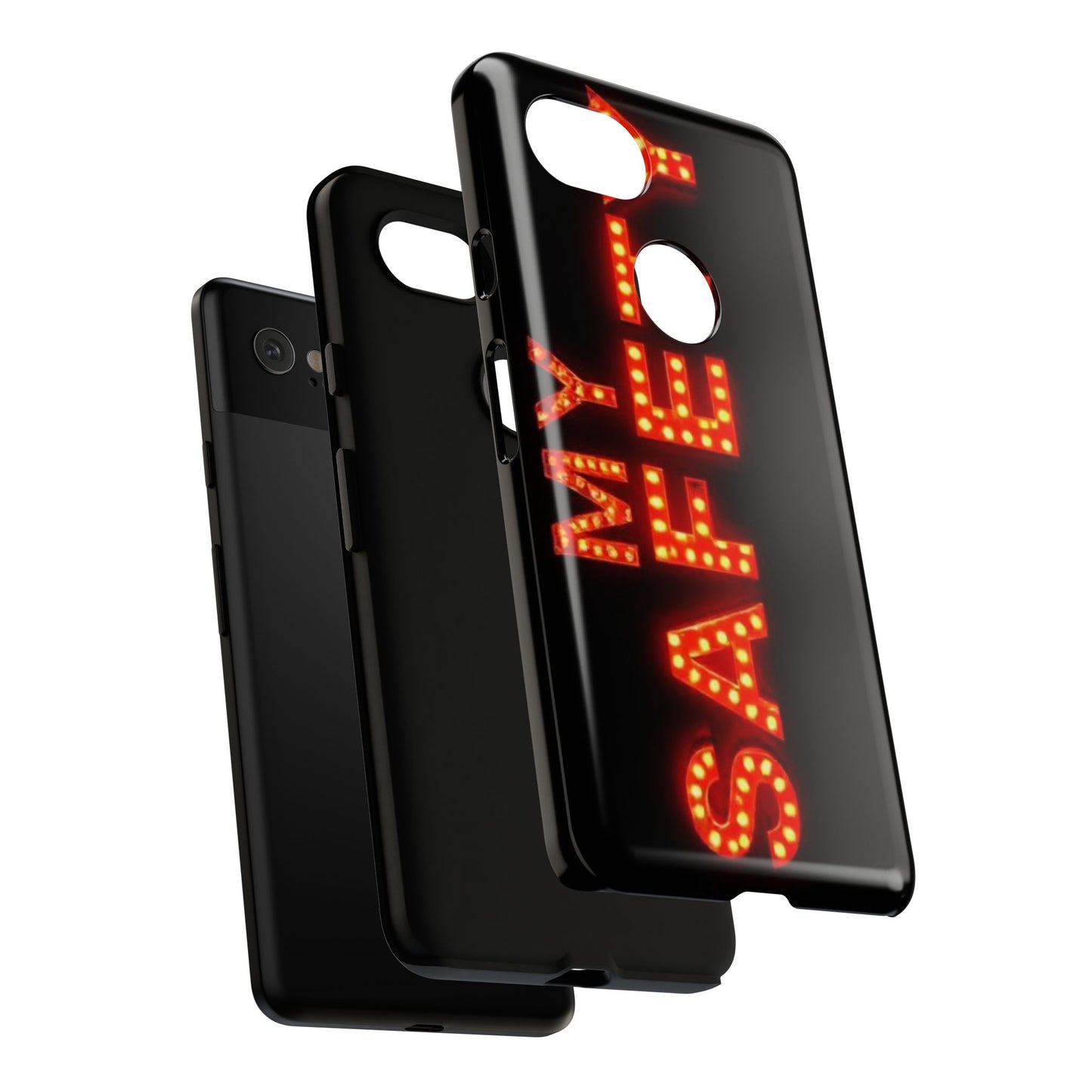 Vibrant Phone Case: 'MY SAFETY' Design for Protection and Style