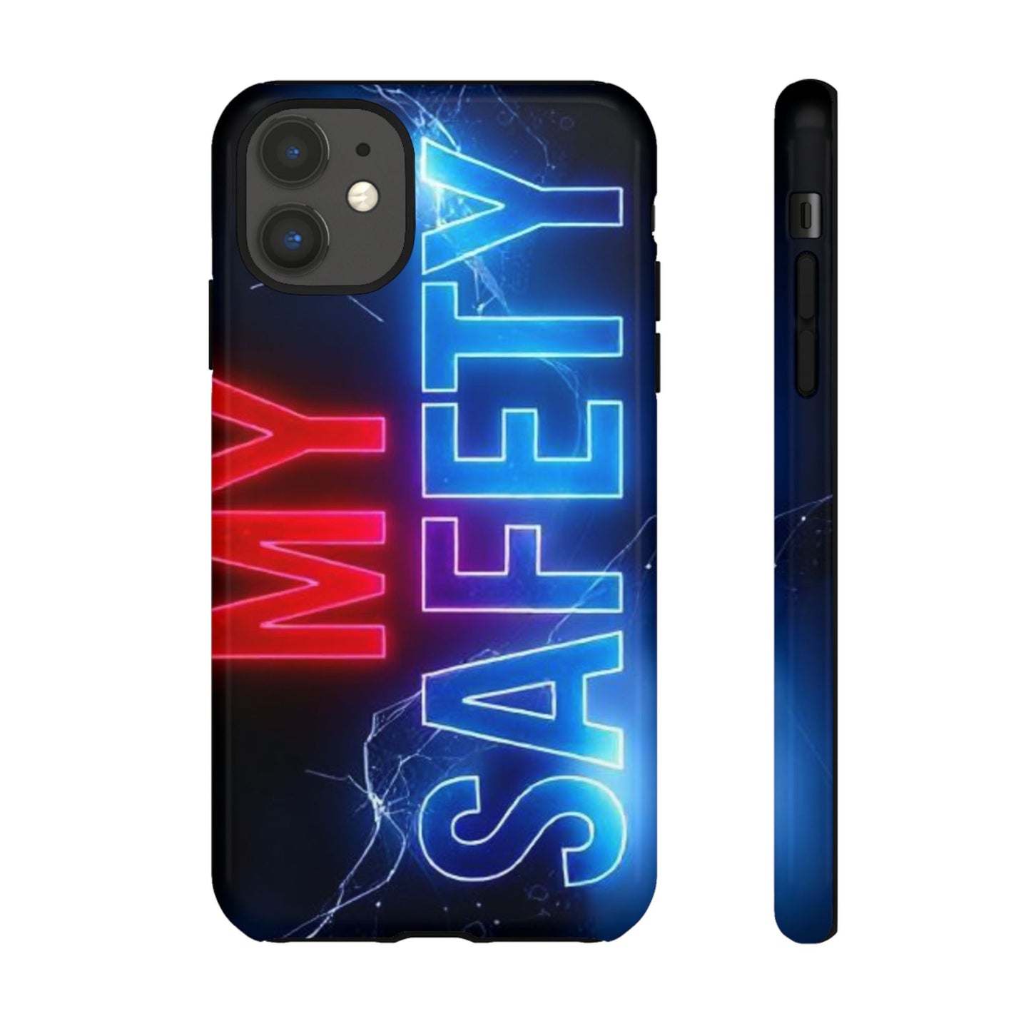 Vibrant Phone Case: 'MY SAFETY' Design for Protection and Style