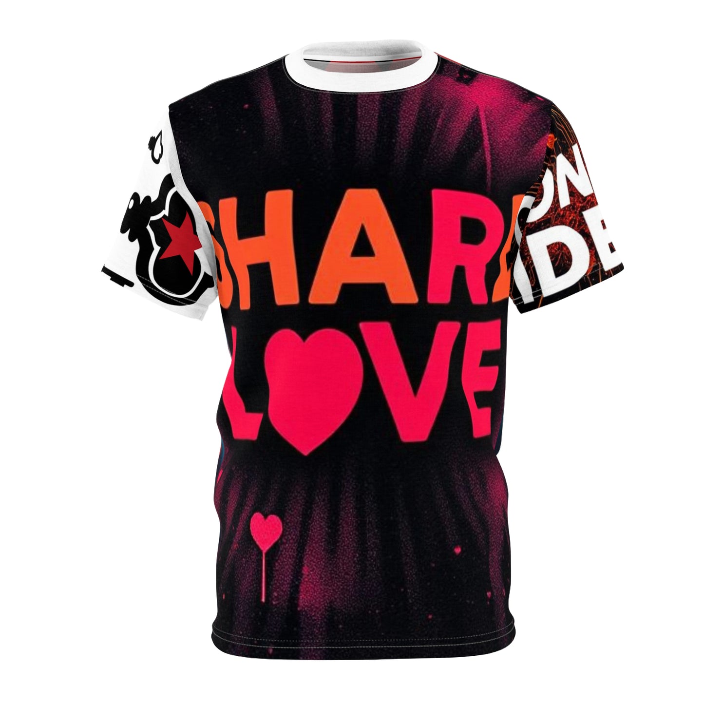 Share Love Unisex Tee - Bold Graphic Design for Valentine's Day & Everyday Wear