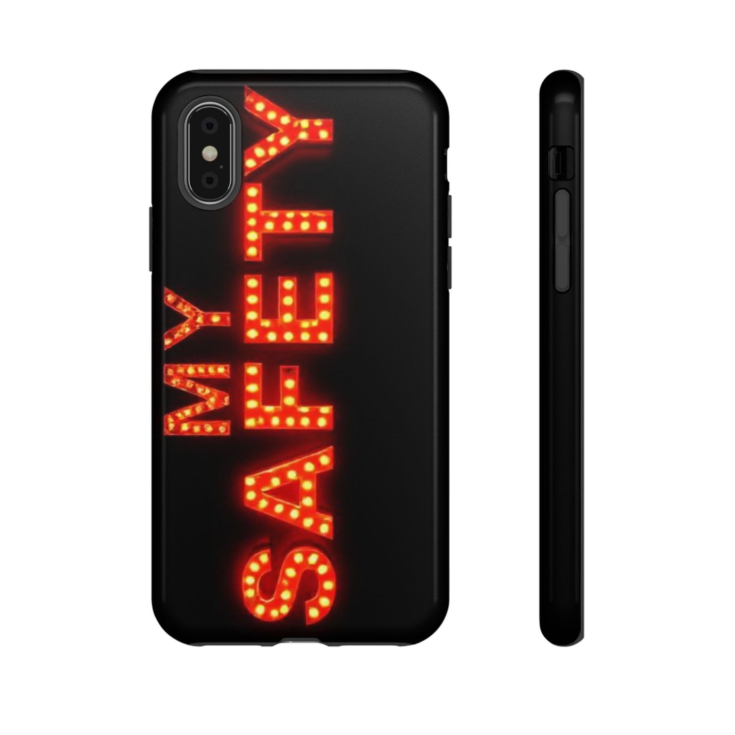 Vibrant Phone Case: 'MY SAFETY' Design for Protection and Style