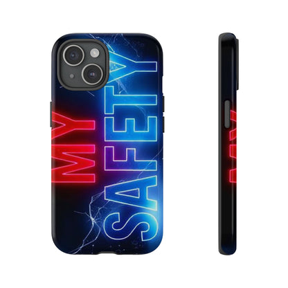 Vibrant Phone Case: 'MY SAFETY' Design for Protection and Style