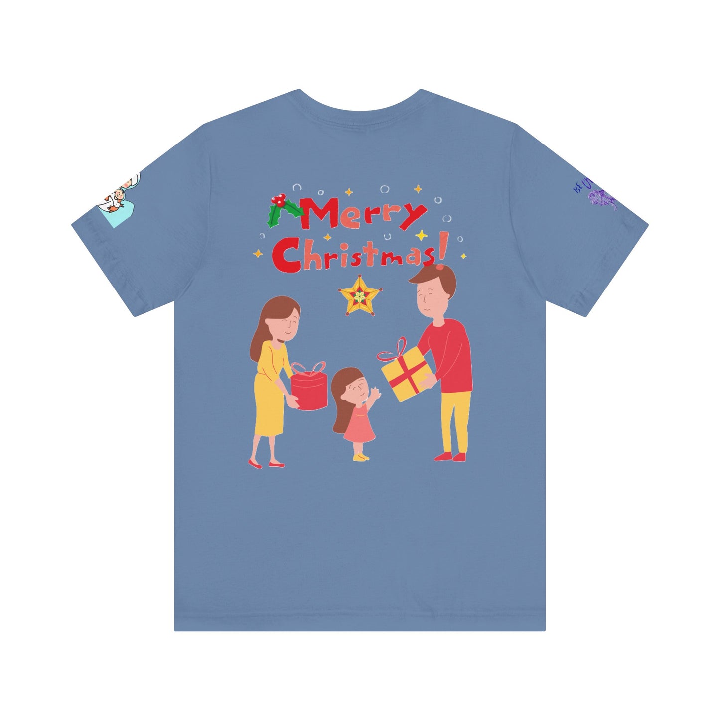 Merry Christmas Unisex Tee | Unique Graphic for Holiday by Artify Wear, OZAN Digital