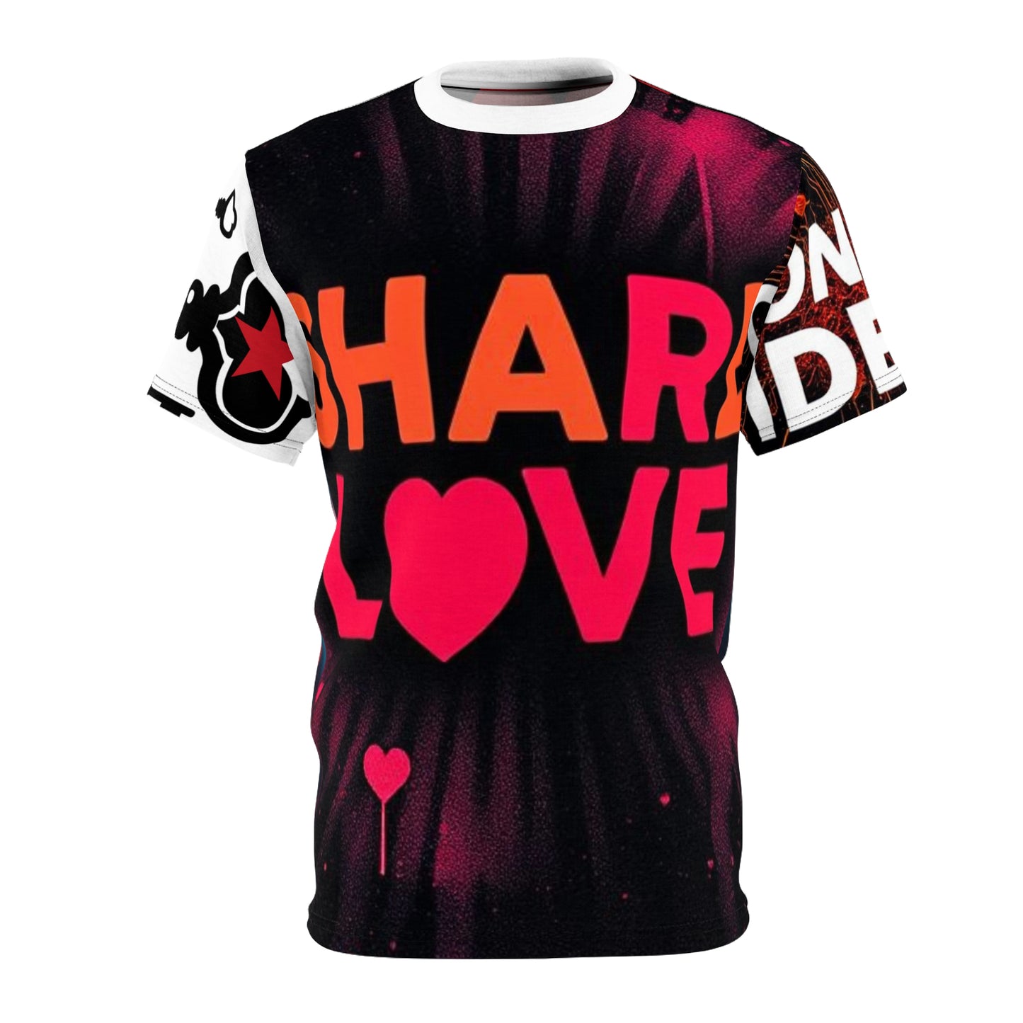 Share Love Unisex Tee - Bold Graphic Design for Valentine's Day & Everyday Wear