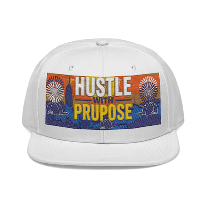 Hustle with Purpose Snapback Hat - Stylish Embroidered Cap for Motivated Individuals