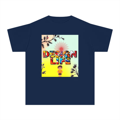 Youth Midweight Tee | Colorful Graphic Design