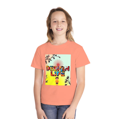 Youth Midweight Tee | Colorful Graphic Design