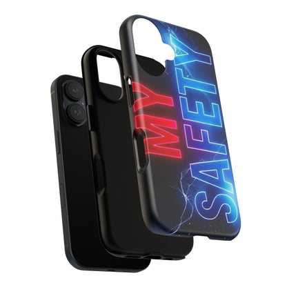 Vibrant Phone Case: 'MY SAFETY' Design for Protection and Style