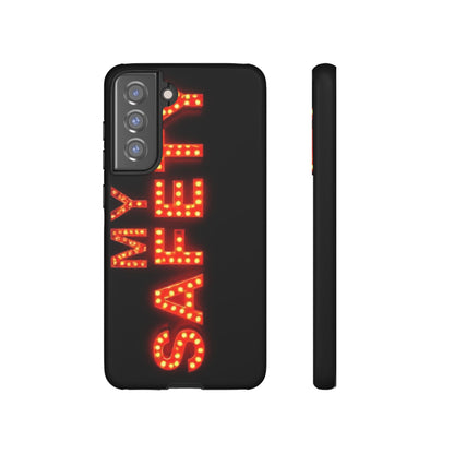 Vibrant Phone Case: 'MY SAFETY' Design for Protection and Style