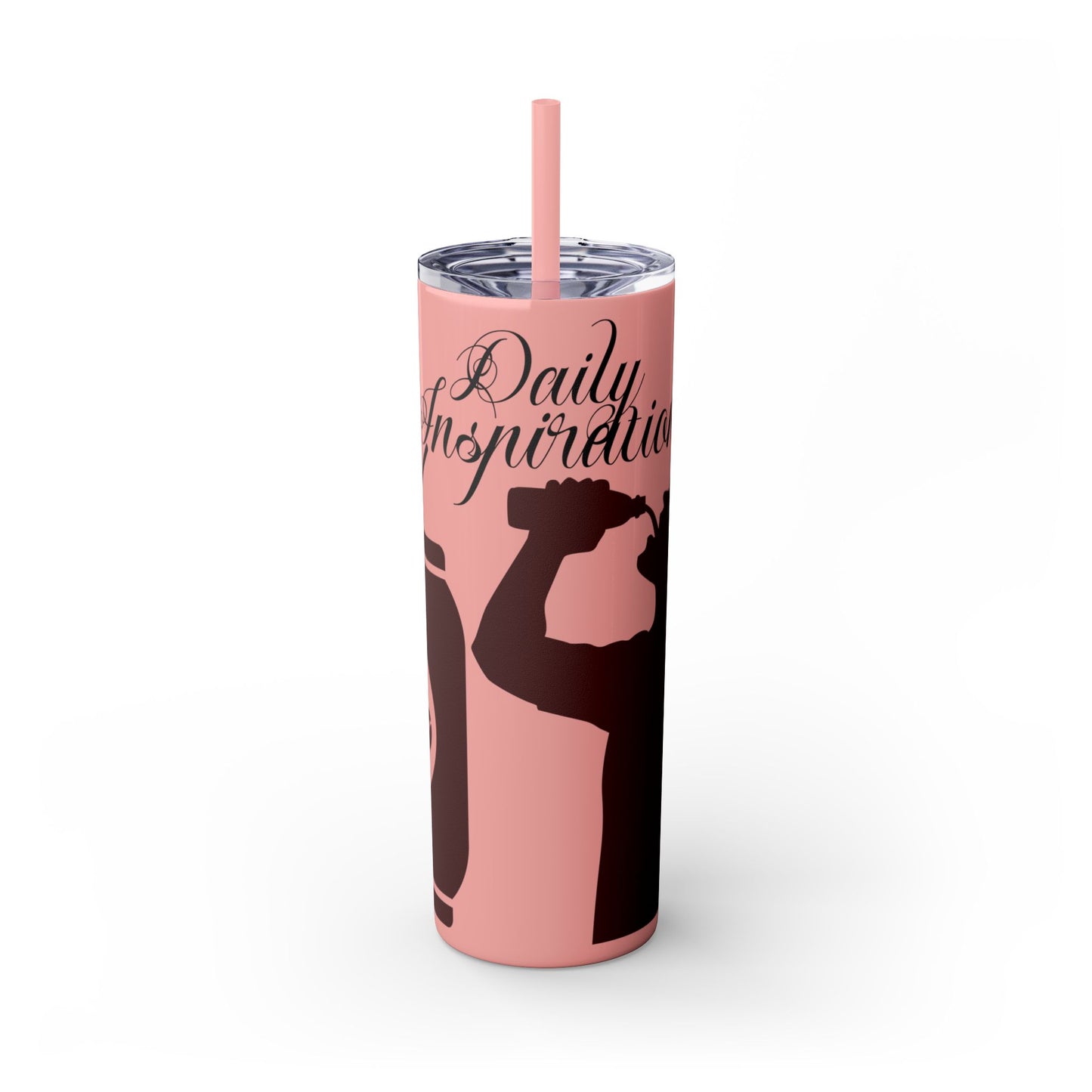 Skinny Tumbler with Straw, 20oz | Aesthetic Graphic Design