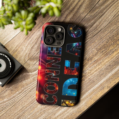 Vibrant Phone Case: 'CONNECT IDEAS' Design for Protection and Style