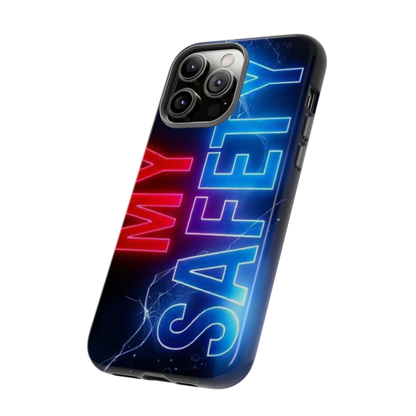 Vibrant Phone Case: 'MY SAFETY' Design for Protection and Style