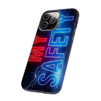 Vibrant Phone Case: 'MY SAFETY' Design for Protection and Style