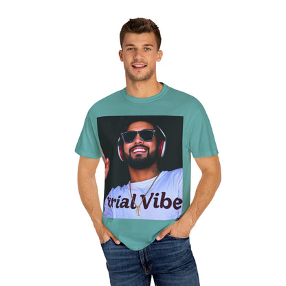 Unisex Garment-Dyed T-shirt - 'Trial Vibe' & 'Rise Higher' Inspirational Graphic Tee