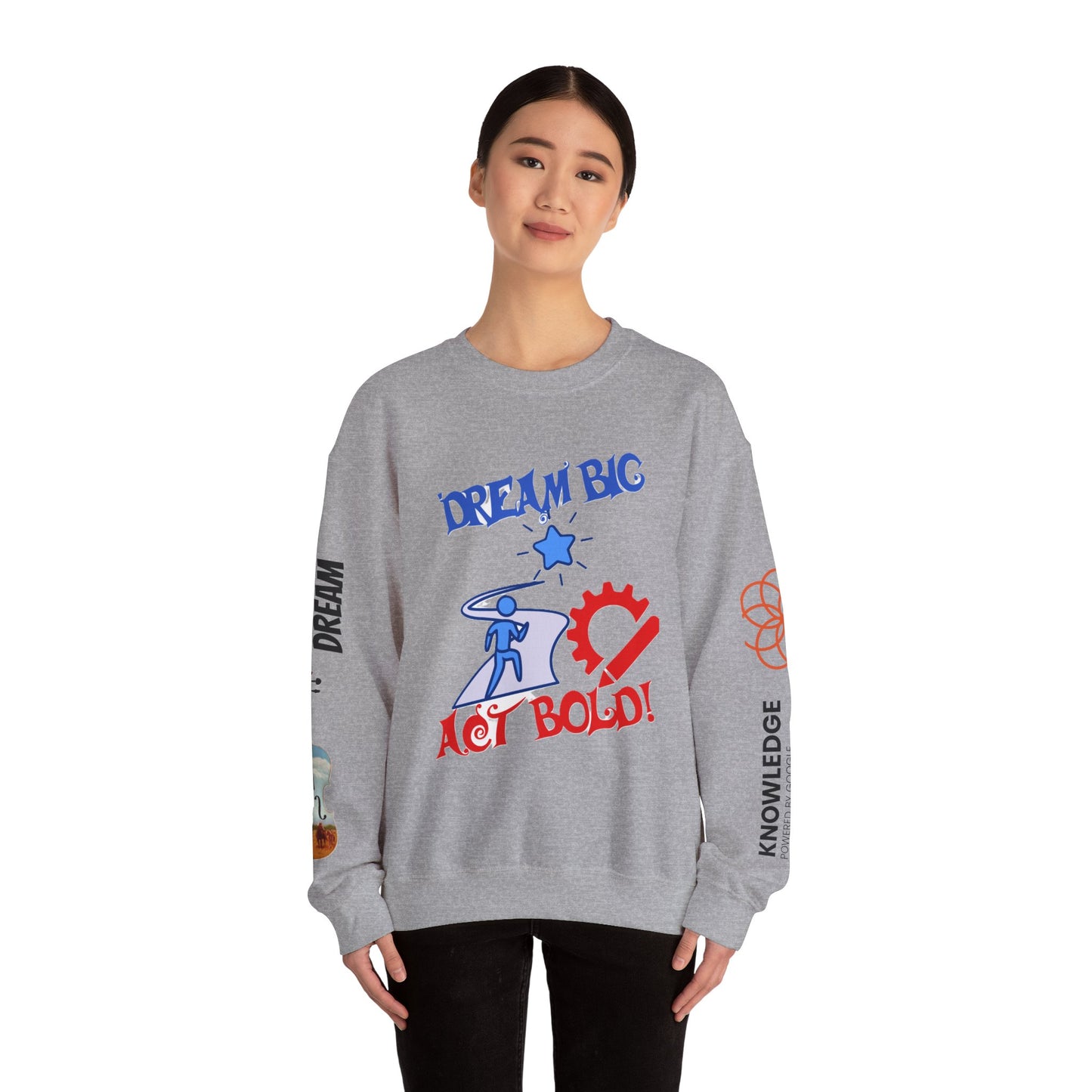 Unisex Heavy Blend Crewneck Sweatshirt | Youth Inspiring Graphic Design