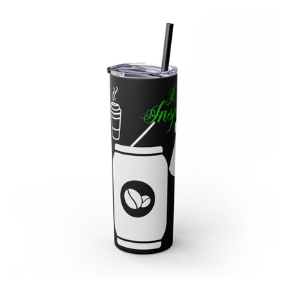 Skinny Tumbler with Straw, 20oz | Aesthetic Graphic Design