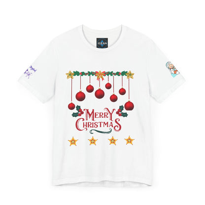 Merry Christmas Unisex Tee | Unique Graphic for Holiday by Artify Wear, OZAN Digital