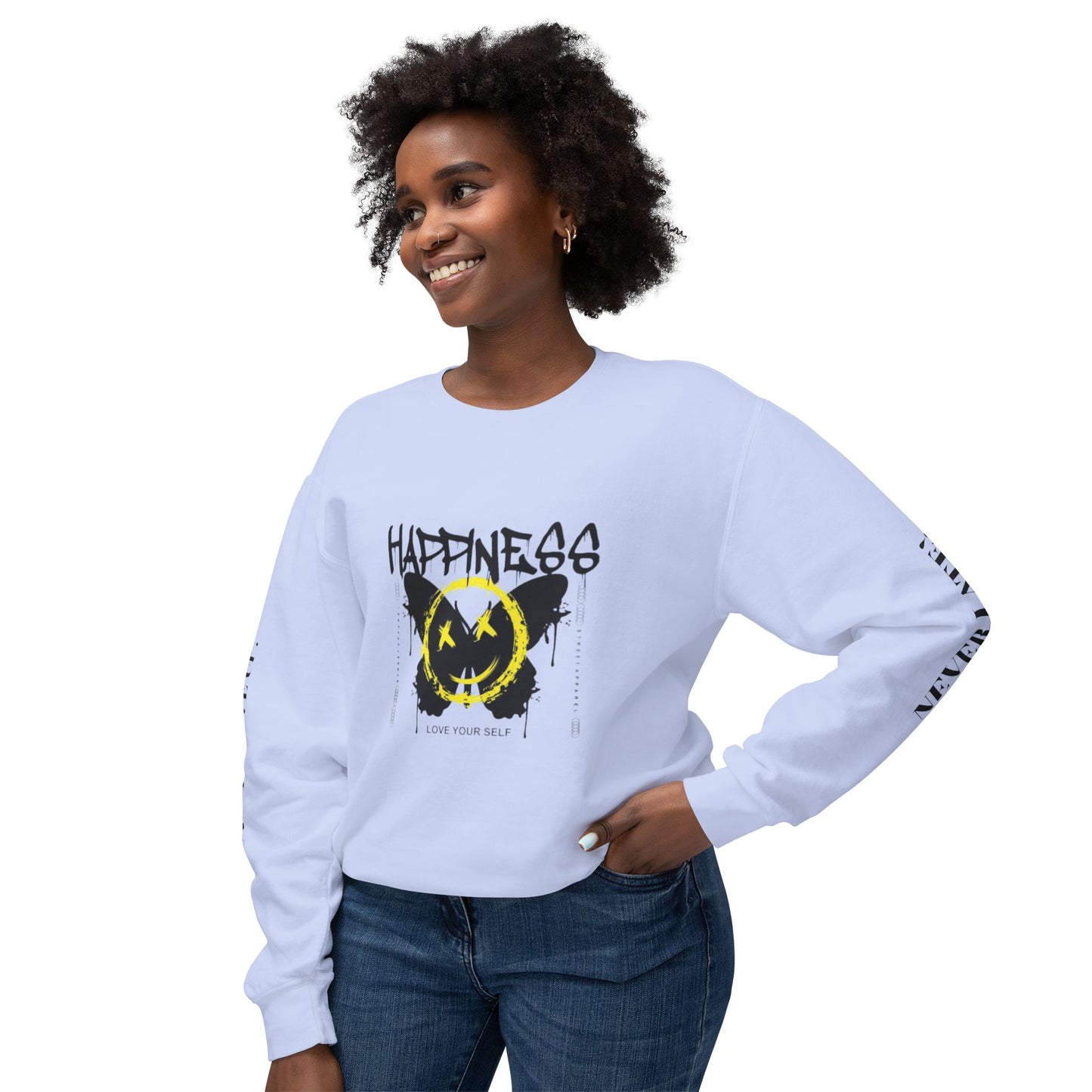 Super Shirt: Unisex Lightweight Crewneck Sweatshirt