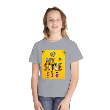 Youth Midweight Tee | Colorful Graphic Design