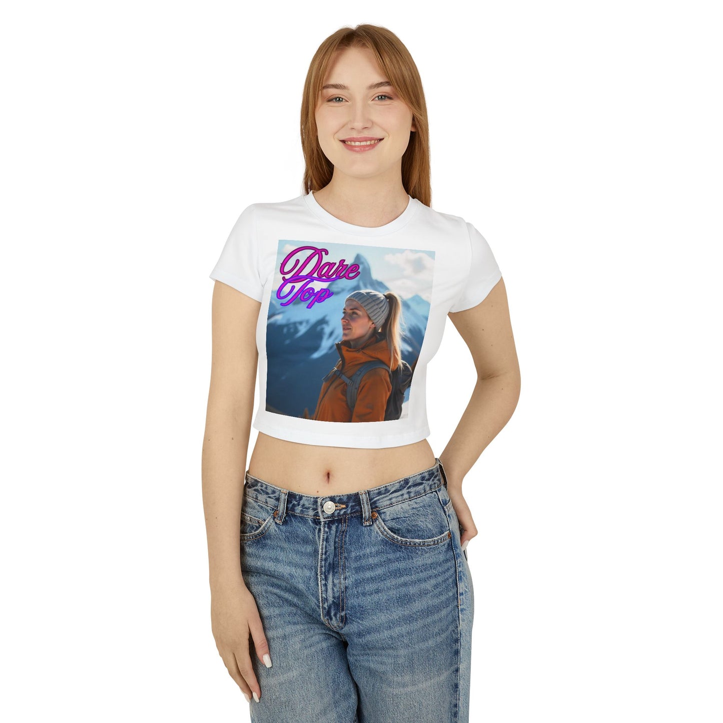 Women's Baby Tee - Trendy Graphic Tee for Young Adults | Dare Top & Viral Vibes