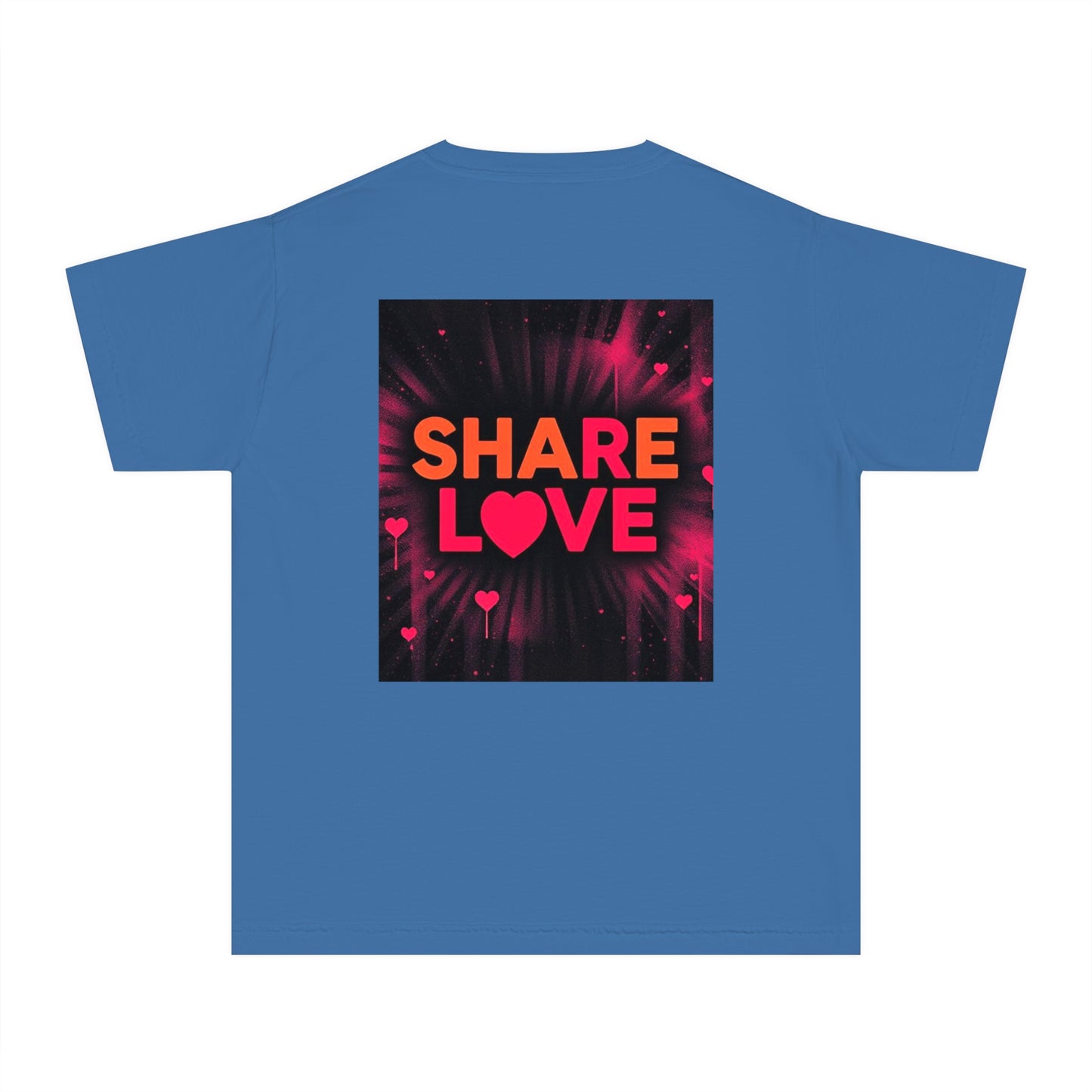 Youth Midweight Tee - "PET" and "SHARE LOVE" Design - Perfect for Pet Lovers and Everyday Joy