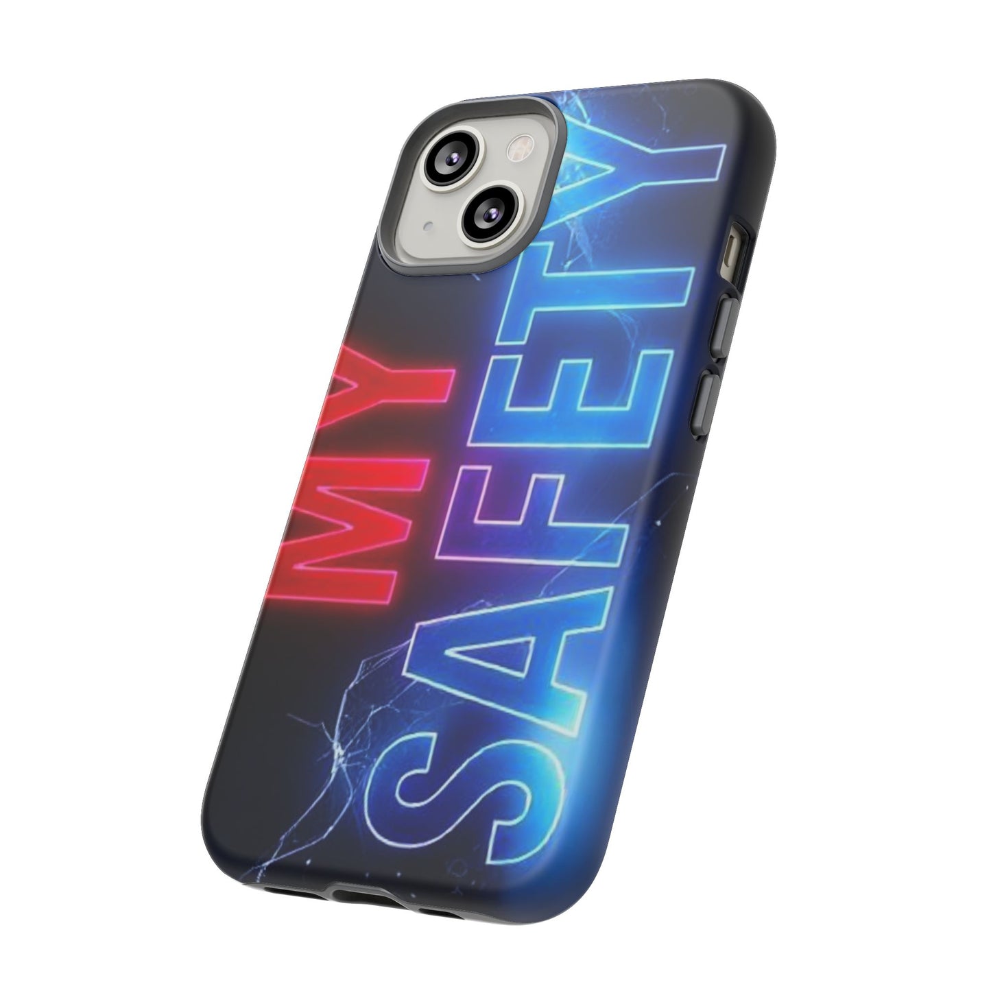 Vibrant Phone Case: 'MY SAFETY' Design for Protection and Style