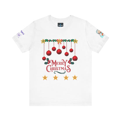 Merry Christmas Unisex Tee | Unique Graphic for Holiday by Artify Wear, OZAN Digital