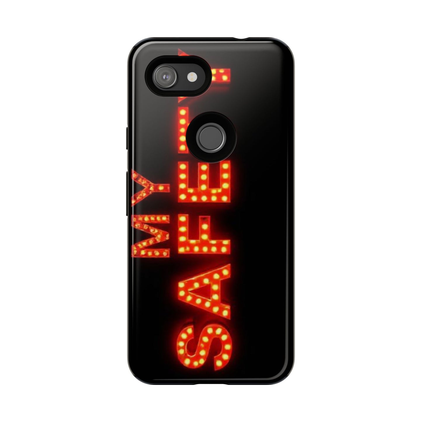 Vibrant Phone Case: 'MY SAFETY' Design for Protection and Style