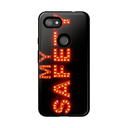 Vibrant Phone Case: 'MY SAFETY' Design for Protection and Style