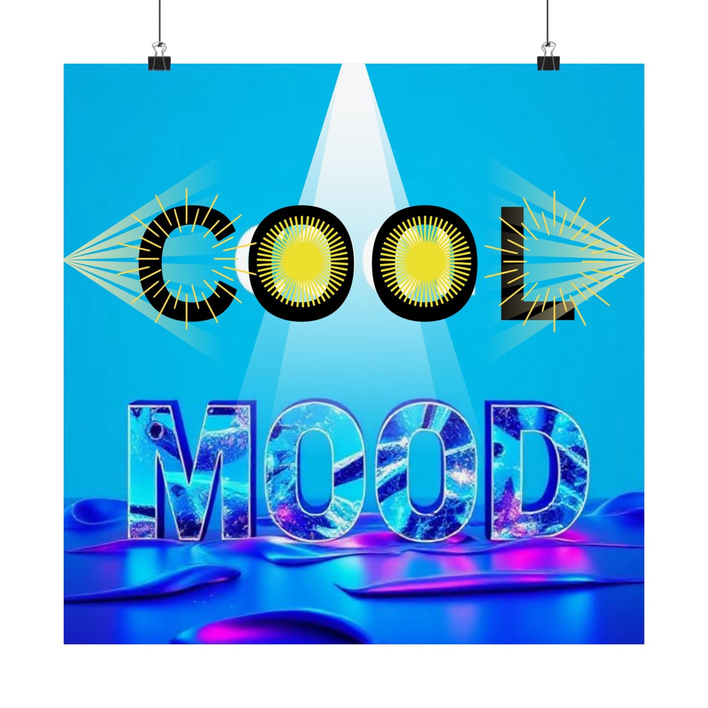 Matte Vertical Poster - 'Cool Mood' | pretty graphic design