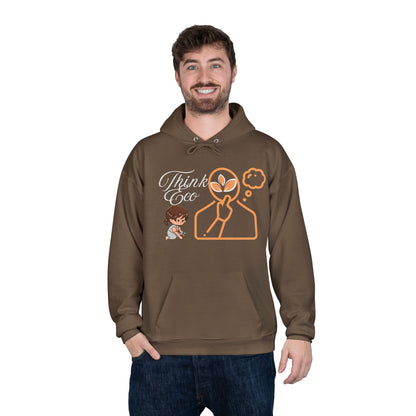 Sustainable Unisex Pullover Hoodie | 'Think Eco, Save Tomorrow' Earth-Friendly Design