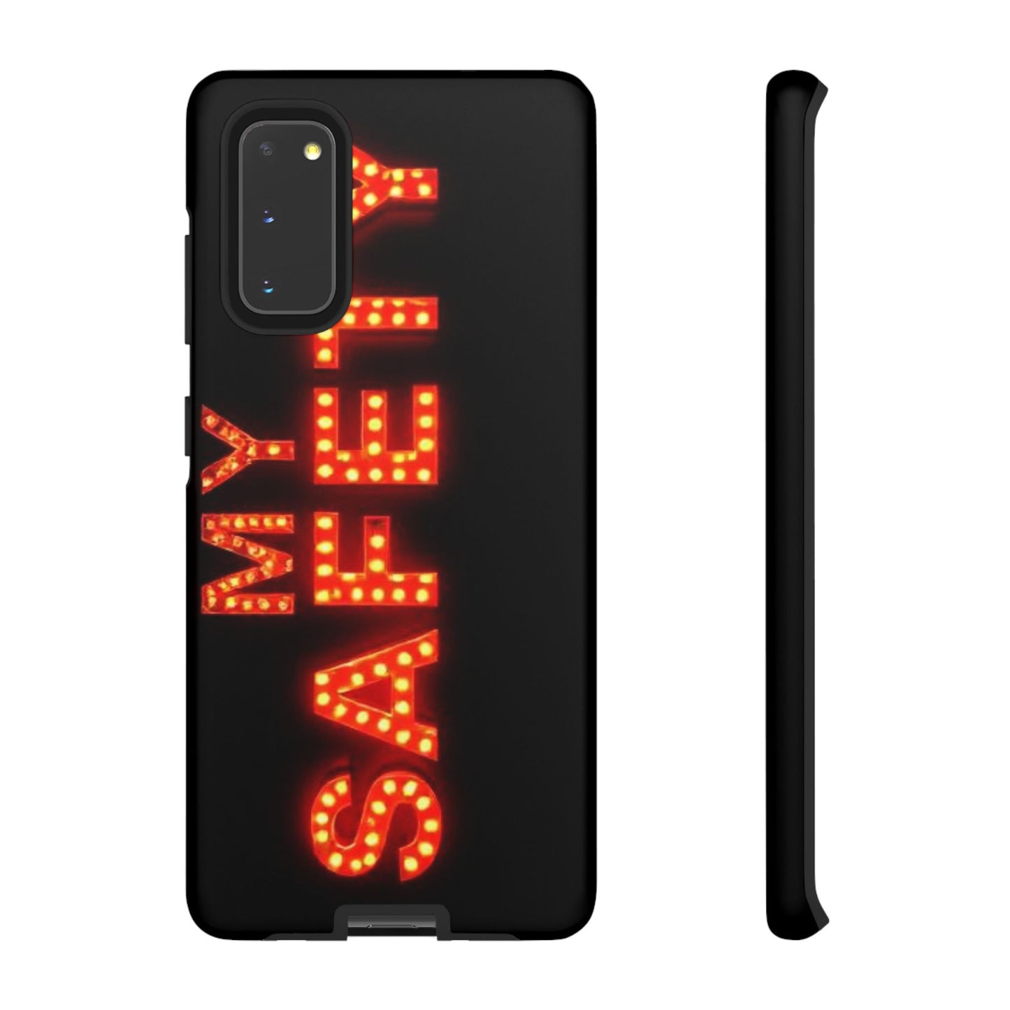 Vibrant Phone Case: 'MY SAFETY' Design for Protection and Style