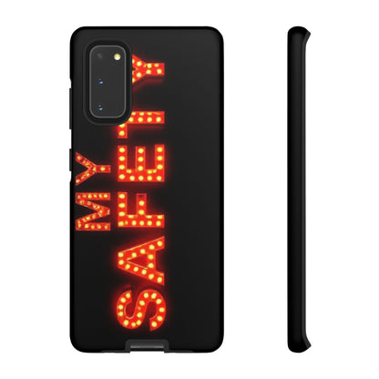 Vibrant Phone Case: 'MY SAFETY' Design for Protection and Style