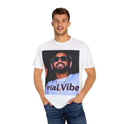 Unisex Garment-Dyed T-shirt - 'Trial Vibe' & 'Rise Higher' Inspirational Graphic Tee