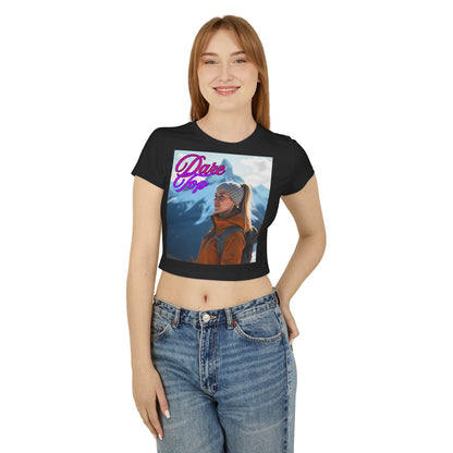 Women's Baby Tee - Trendy Graphic Tee for Young Adults | Dare Top & Viral Vibes