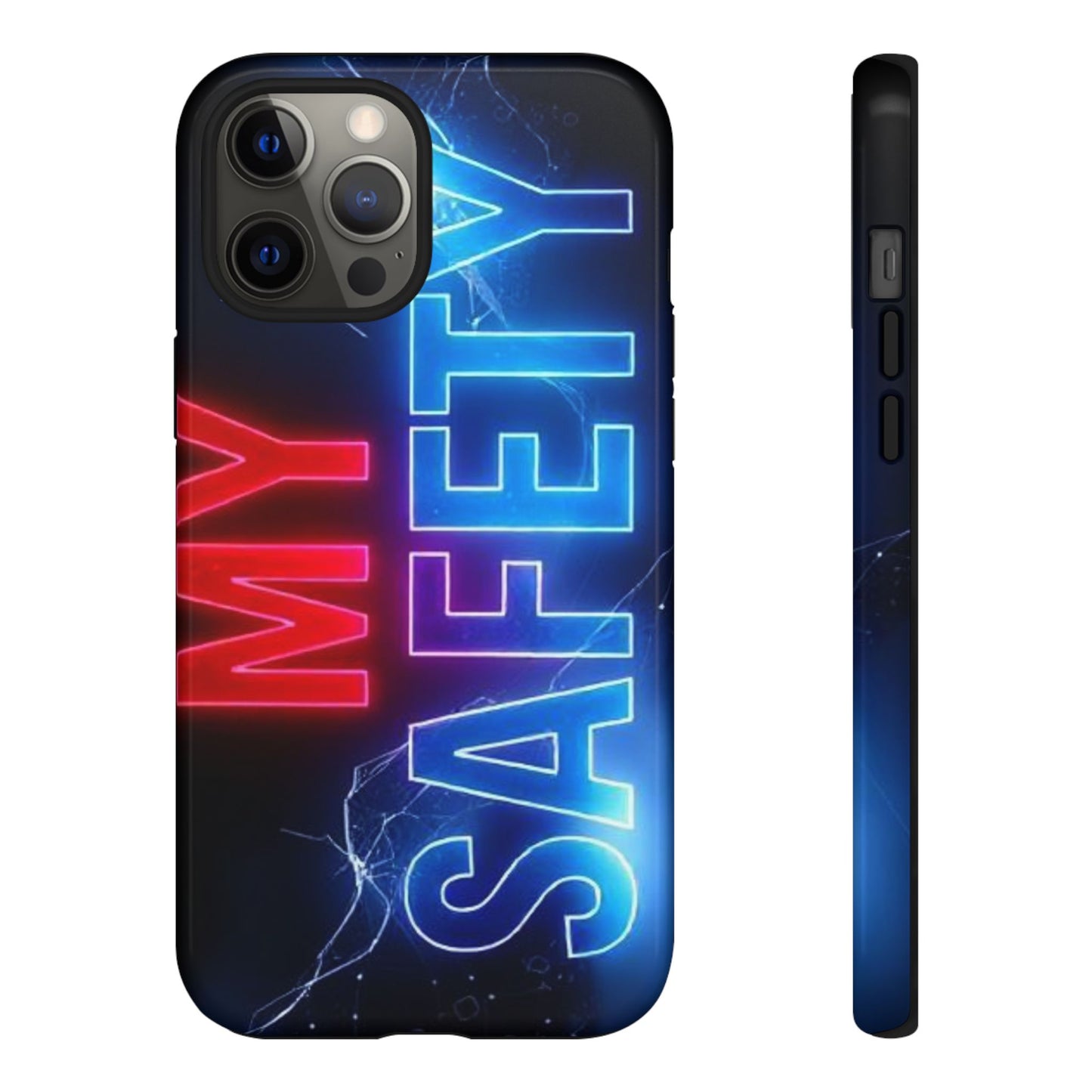 Vibrant Phone Case: 'MY SAFETY' Design for Protection and Style