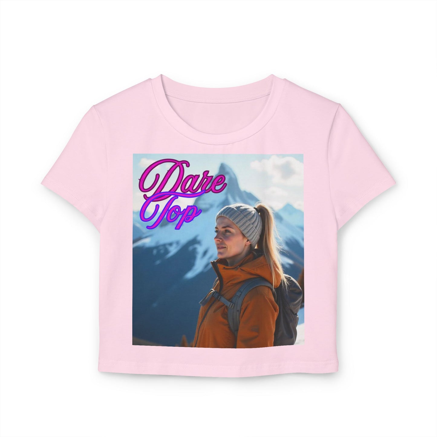 Women's Baby Tee - Trendy Graphic Tee for Young Adults | Dare Top & Viral Vibes