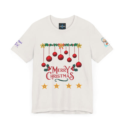 Merry Christmas Unisex Tee | Unique Graphic for Holiday by Artify Wear, OZAN Digital