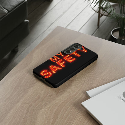 Vibrant Phone Case: 'MY SAFETY' Design for Protection and Style