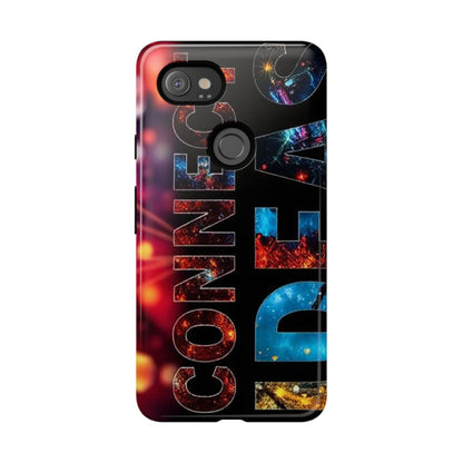 Vibrant Phone Case: 'CONNECT IDEAS' Design for Protection and Style