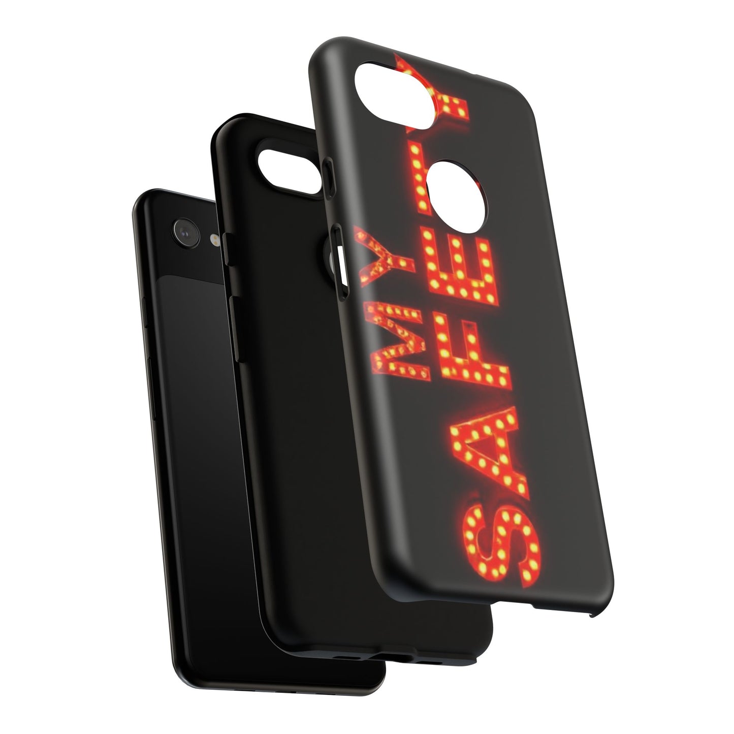 Vibrant Phone Case: 'MY SAFETY' Design for Protection and Style