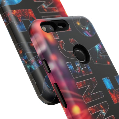 Vibrant Phone Case: 'CONNECT IDEAS' Design for Protection and Style