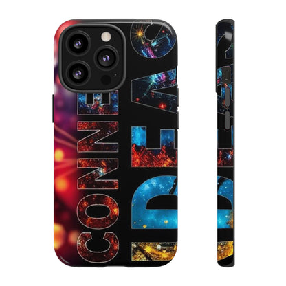 Vibrant Phone Case: 'CONNECT IDEAS' Design for Protection and Style