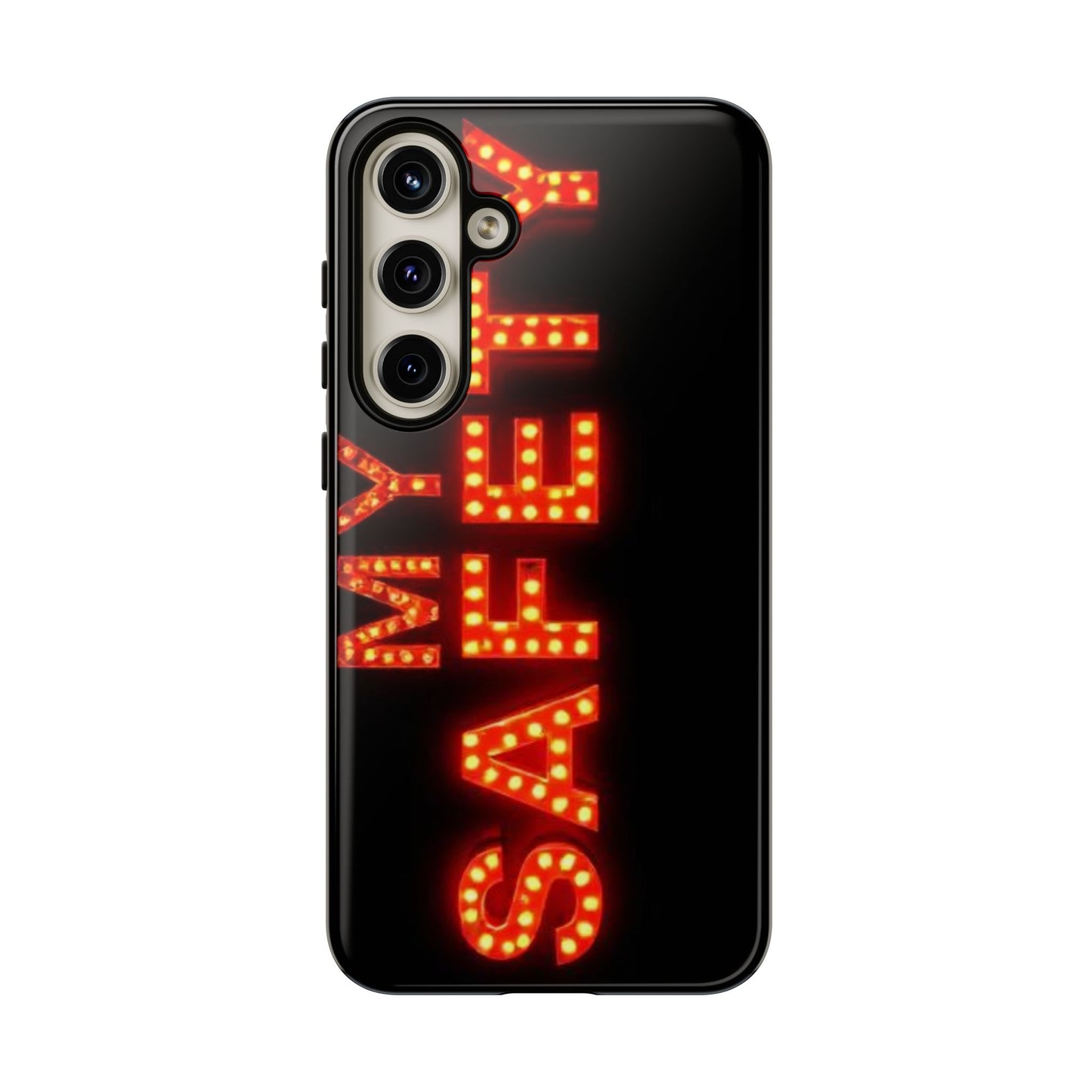 Vibrant Phone Case: 'MY SAFETY' Design for Protection and Style