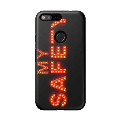 Vibrant Phone Case: 'MY SAFETY' Design for Protection and Style