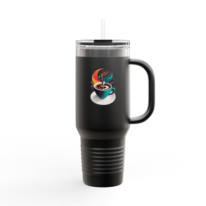 Quality Insulated Travel Mug | Unique Tumbler with Excellent Handle